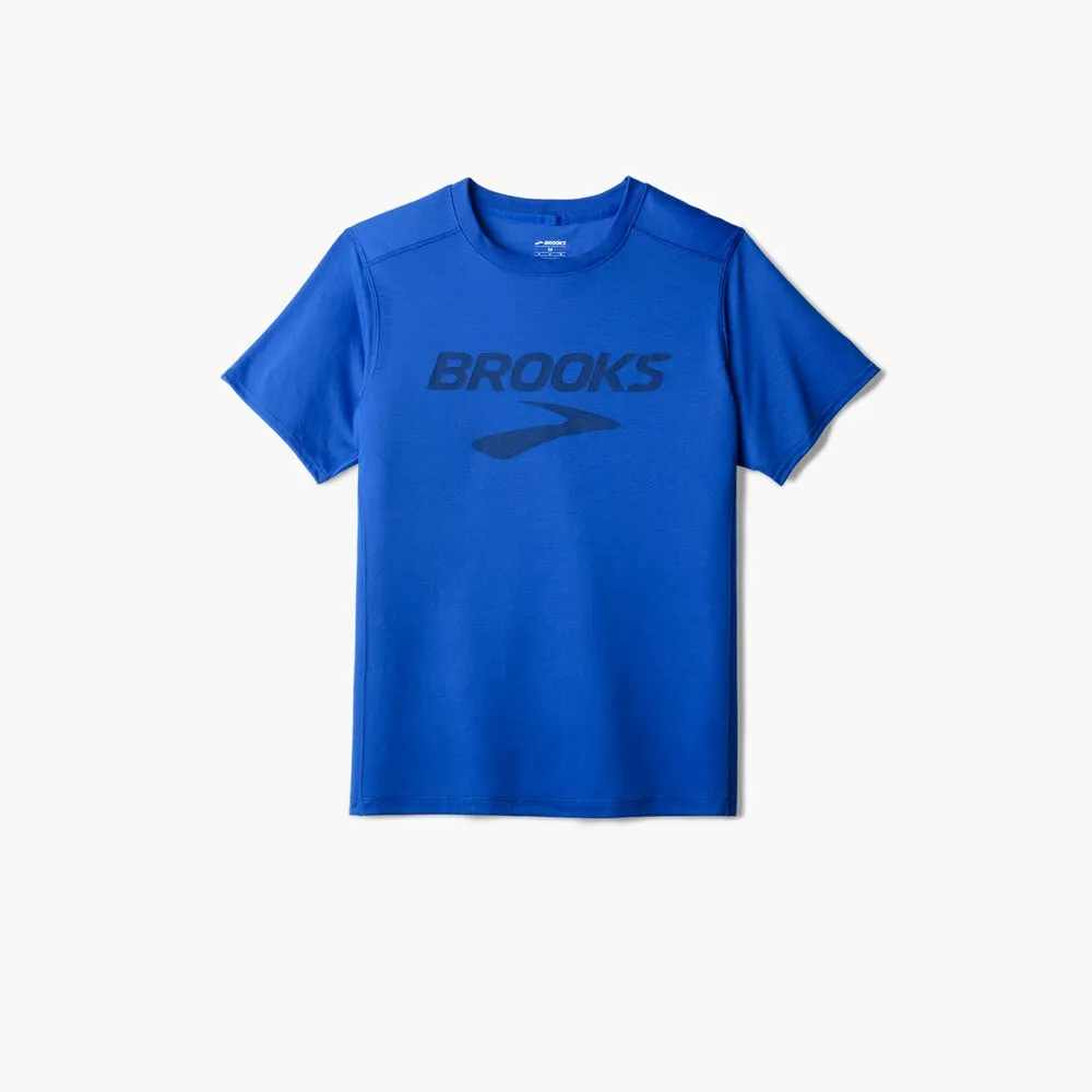 493 - Neo Blue/Brooks Logo